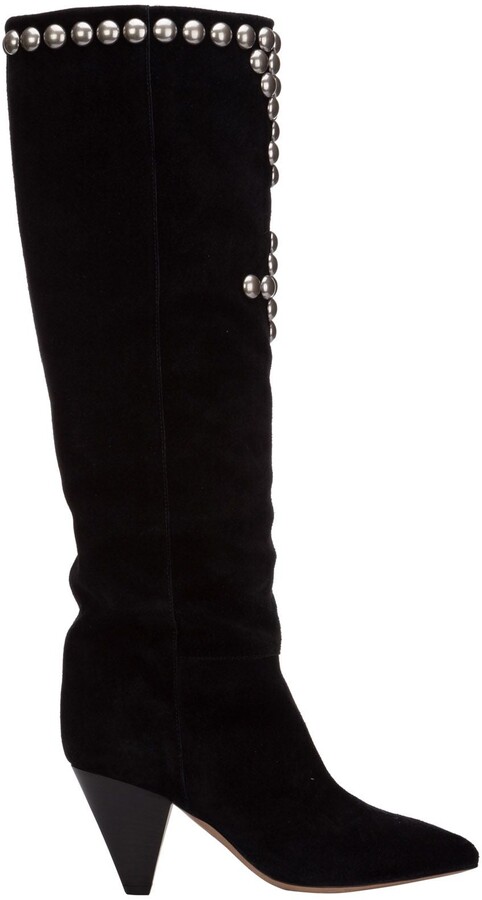 studded tall boots