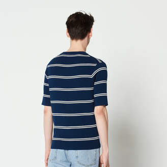 Sandro Stripy short-sleeved sweater