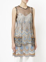 Thumbnail for your product : Comme Des Garçons Pre-Owned Sheer Embroidered Dress