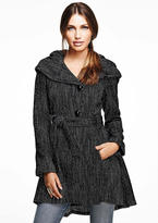 Thumbnail for your product : Steve Madden Novelty Button Hooded Wool Coat