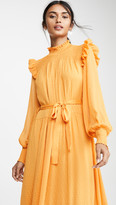 Thumbnail for your product : ENGLISH FACTORY Swiss Dot Smocked Maxi Dress