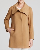 Thumbnail for your product : Cinzia Rocca Coat - Due Envelope Collar