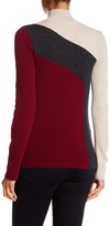 Thumbnail for your product : Cullen Swirl Colorblock Mock Neck Cashmere Pullover