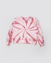 Thumbnail for your product : Cotton On Girl's Pink Jumpers - Tie Dye Crew Neck Jumper - Teens - Size 10 YRS at The Iconic