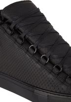 Thumbnail for your product : Balenciaga Python Arena High-Top Sneakers-Black
