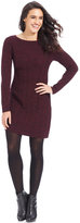 Thumbnail for your product : Style&Co. Boat-Neck Cable-Knit Sweater Dress