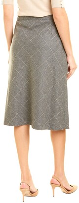 Les Copains Wool-Blend A-Line Skirt