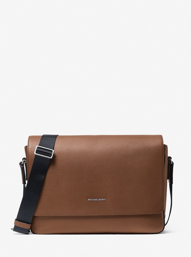 Michael Kors Cooper Pebbled Leather Messenger Bag ShopStyle