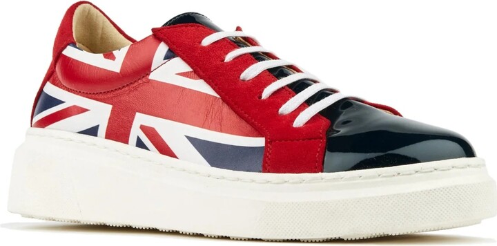 Embassy London USA Amelia Jubilee Womens Designer Sneakers