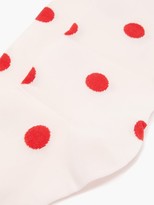 Thumbnail for your product : Ganni Polka-dot Socks - Pink Multi