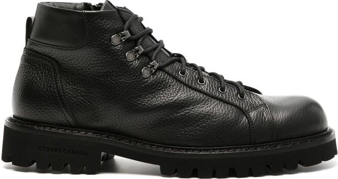 Cesare Casadei Carvo Side Zipped Lace-Up Boots ShopStyle