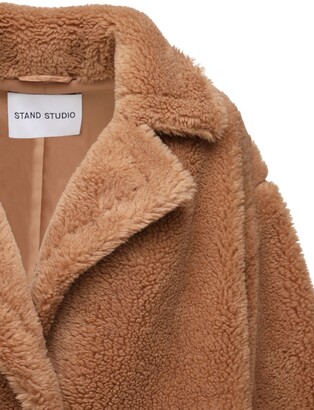 Stand Studio Maria Long Faux Teddy Coat