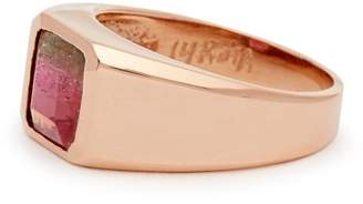 Jacquie Aiche 14kt Gold & Tourmalime Ring - Womens - Pink