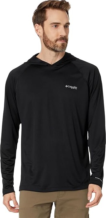 Columbia PFG Solar Streamtm Hoodie Men's Clothing Black : SM, Polyester