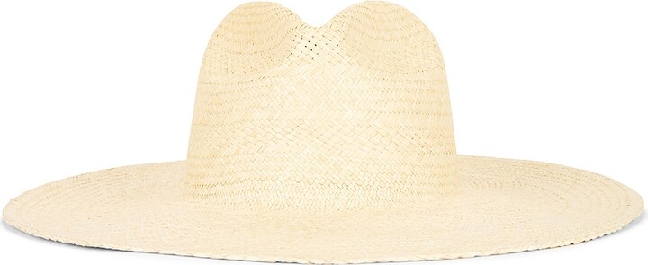 Janessa Leone Capri Fedora Hat in Beige