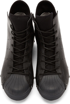 Thumbnail for your product : Y-3 Black Nipht High-Top Wedge Sneakers