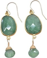 Thumbnail for your product : a_blonde_and_her_bag_jewelry Victoria Ojai Earring In Strawberry Quartz - Green
