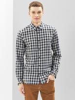 Thumbnail for your product : Gap Heathered checkered lightweight twill shirt
