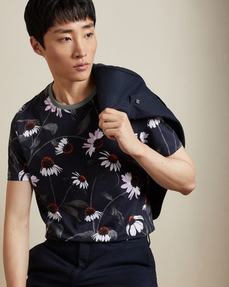 Ted Baker Floral Print Cotton T-shirt