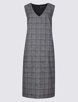 Thumbnail for your product : Marks and Spencer Checked V-Neck Tunic Dress