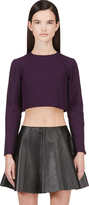 Thumbnail for your product : Marni Plum Purple Cropped Blouse