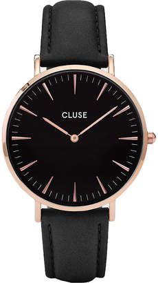Cluse CL18001 La Bohme leather and stainless steel watch