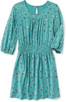 Thumbnail for your product : Old Navy Floral Smocked-Waist Dress for Girls