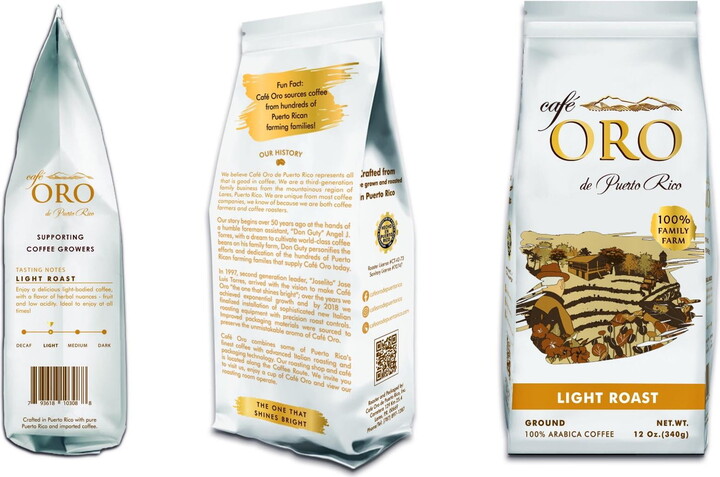 Café Oro de Puerto Rico Cafe Oro 12 Oz Light Roast