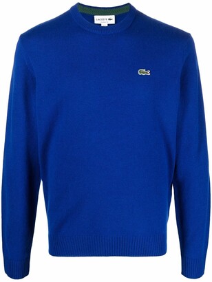 lacoste blue sweater
