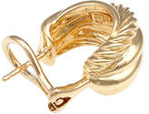 Thumbnail for your product : David Yurman Yellow Gold Crossover Wrap Earrings
