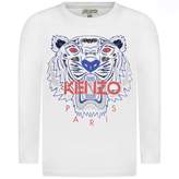Thumbnail for your product : Kenzo KidsBoys White Tiger Print Top