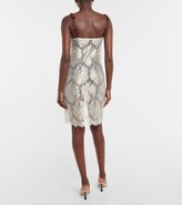 Thumbnail for your product : Coperni Chain-trimmed lace minidress