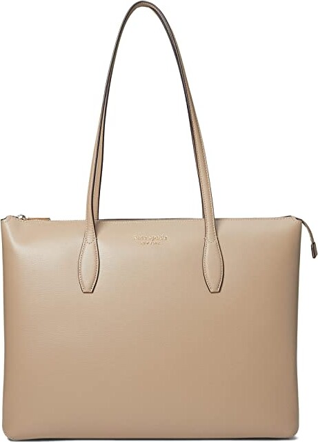 Kate Spade New York All Day Large Zip-Top Tote Timeless Taupe