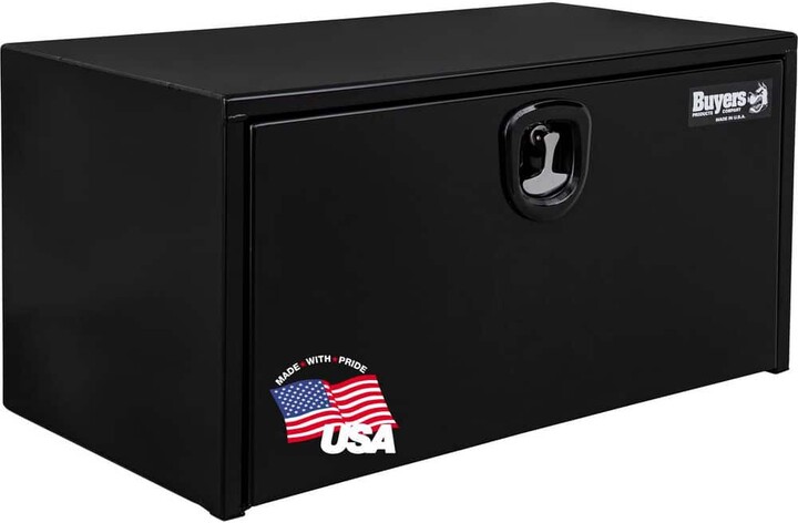 Buyers Products 18 in. x 18 in. x 30 in. Gloss Black Steel Underbody Truck Tool Box
