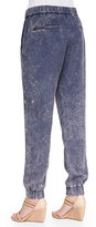Thumbnail for your product : French Connection Industrial Acid Wash Draped Trousers, Siberian Shadow