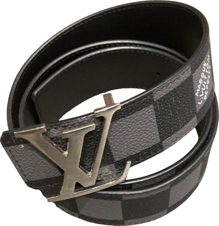 Louis Vuitton Travelling Requisites Black Leather Belt Size 42  Genuine  Design Luxury Consignment