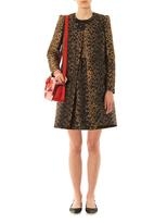 Thumbnail for your product : RED Valentino Leopard-jacquard A-line coat