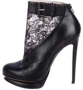Thumbnail for your product : Nicholas Kirkwood Lace Ankle Boots Black Lace Ankle Boots