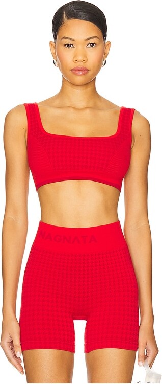 NAGNATA Houndstooth Wool Bralette