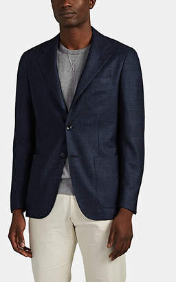 Kiton Men's KB Wool-Blend Two-Button Sportcoat - Navy