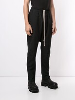 Thumbnail for your product : Rick Owens Drawstring Drop-Crotch Track Pants