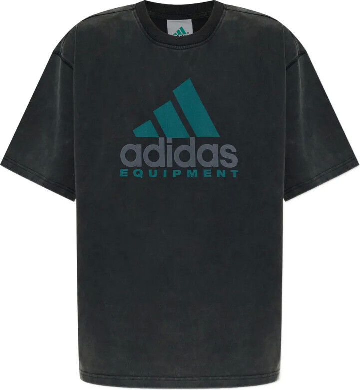 adidas Equipment logo-print cotton T-shirt