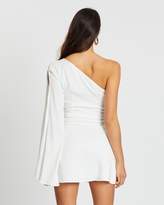 Thumbnail for your product : Missguided One Shoulder Lace Split Sleeve Mini Dress