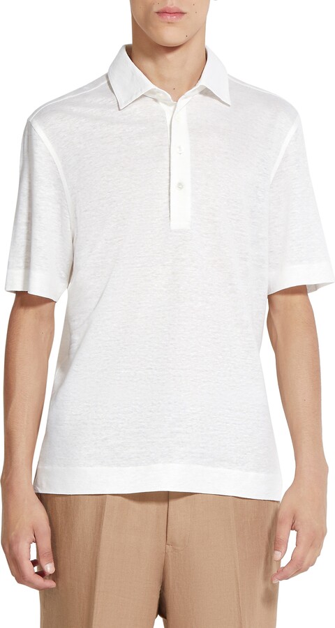 Ermenegildo Zegna Linen Polo