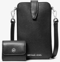 Michael Kors Jet Set Saffiano Leather Smartphone Crossbody Bag with Case  for Apple AirPods Pro® - ShopStyle