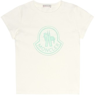 Moncler Enfant Embroidered cotton T-shirt