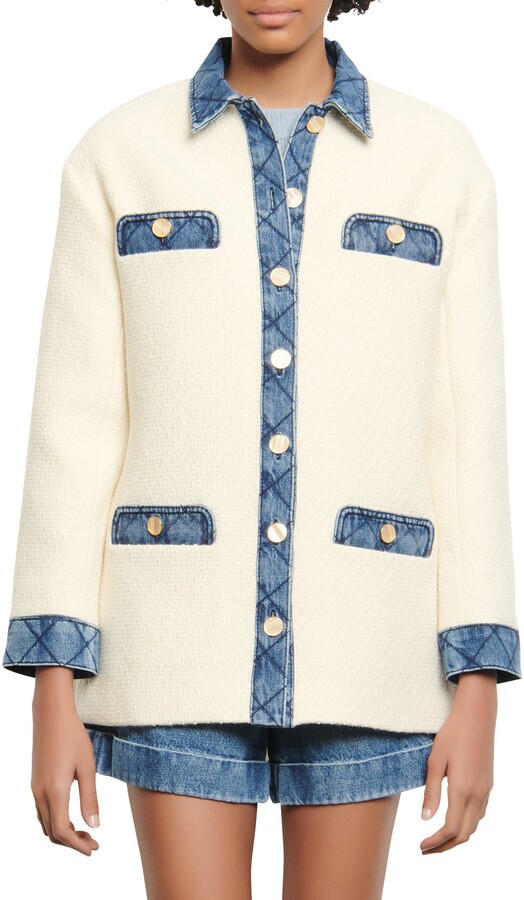 Fashion Look Featuring Sandro Coats and Sandro Coats by