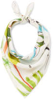 Thumbnail for your product : Brioni Printed Cotton And Silk-blend Scarf - White