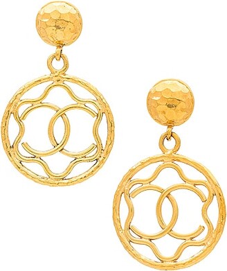 Chanel Coco Star Gold Clip On Earrings in Metallic Gold - ShopStyle