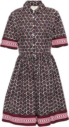 Kate Spade Printed Cotton-blend Poplin Shirt Dress